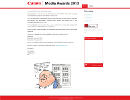 Canon Media Awards 2013
